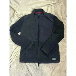 Tommy Hilfiger Fleece‎ Jacket S Black Full Zip Up Polar Coat Shell Womens